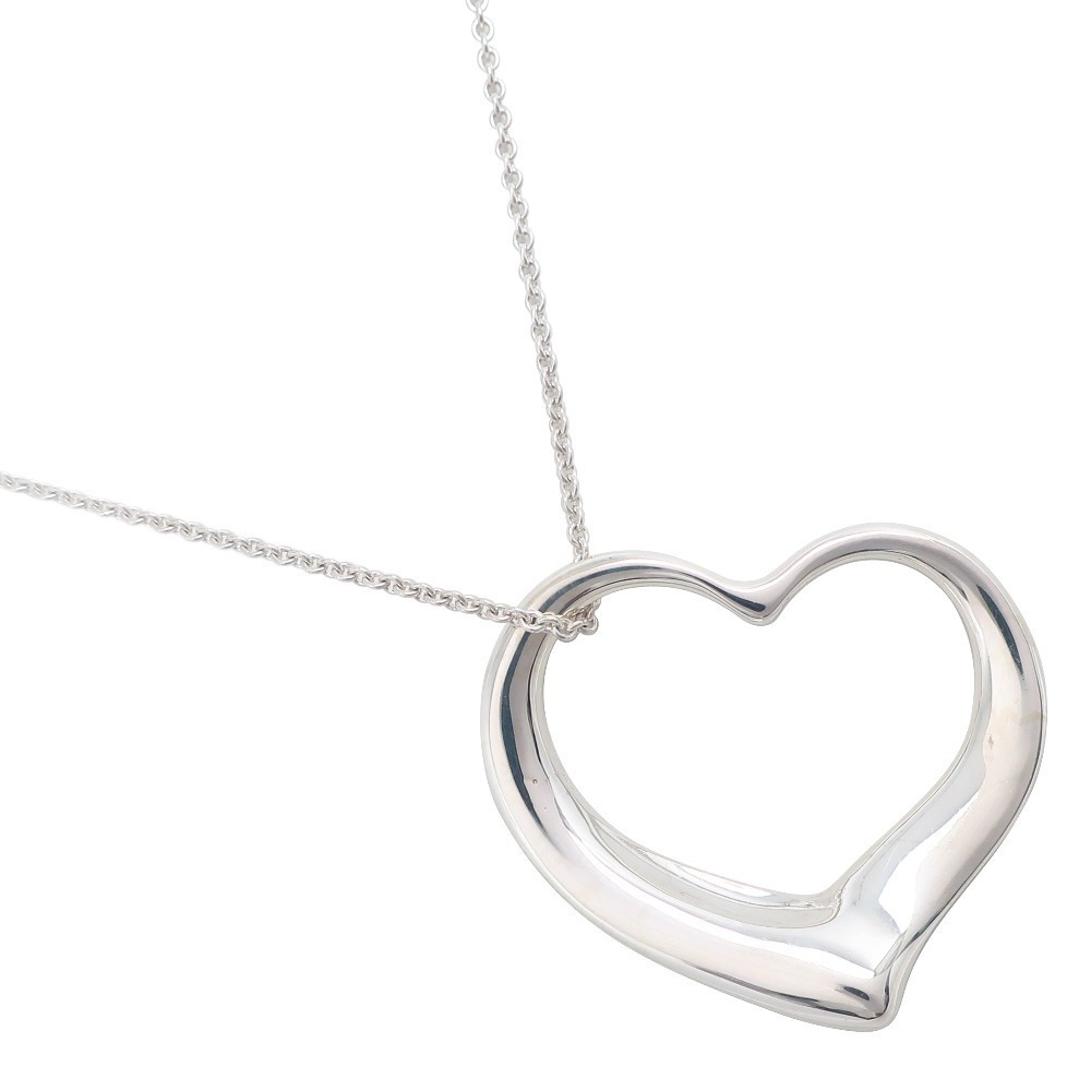 Tiffany Open Heart Large Necklace Silver